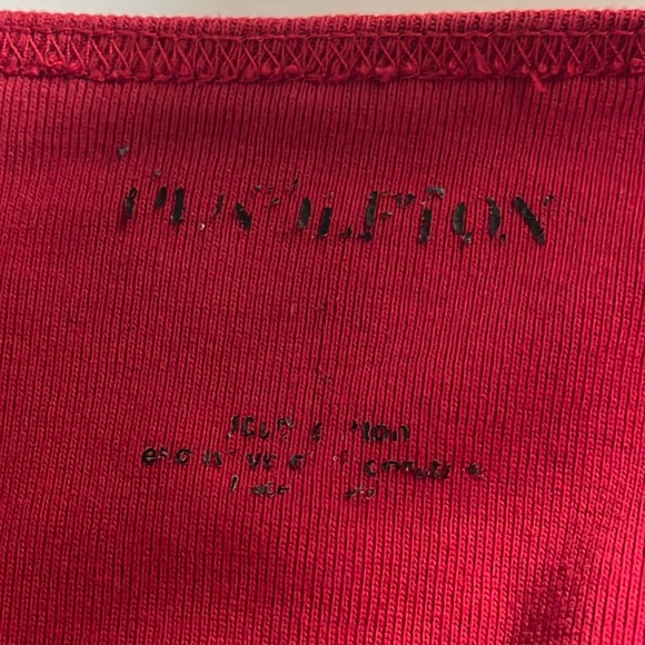 PENDLETON ROUND-UP tee-Cotton red short sleeve logo V-Neckline Sz L - Picture 8 of 12